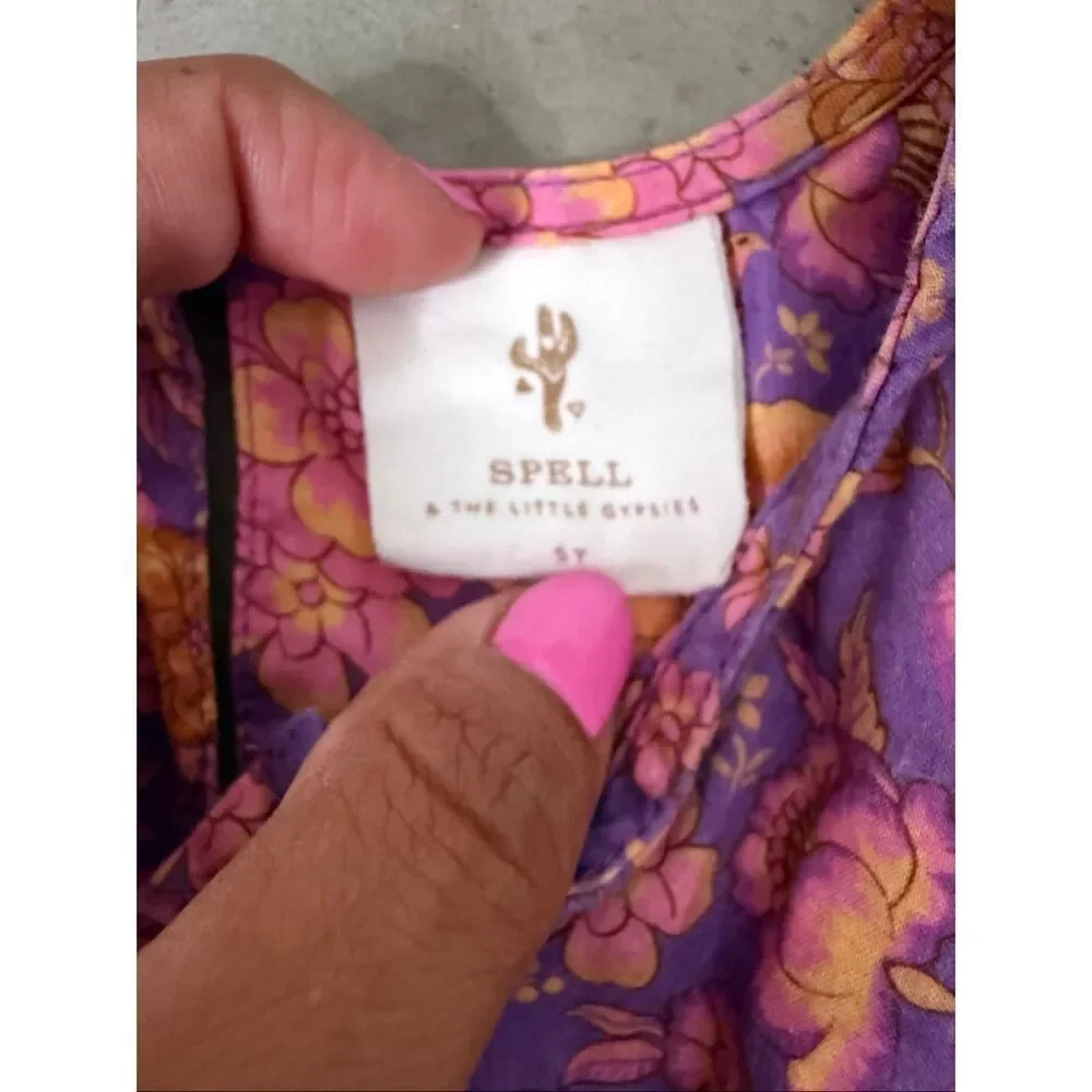 Spell & The Little Gypsies Zahara Midi Dress | 5T in Purple